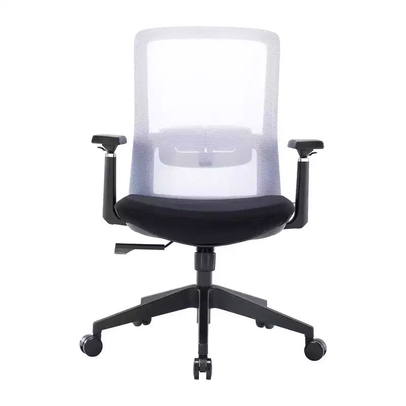 LeisureMod Ingram - Chaise de bureau ergonomique, Chaise de bureau pivotante réglable en hauteur avec support lombaire et fonction d'inclinaison, Chaise d'ordinateur confortable 8 heures pour le bureau