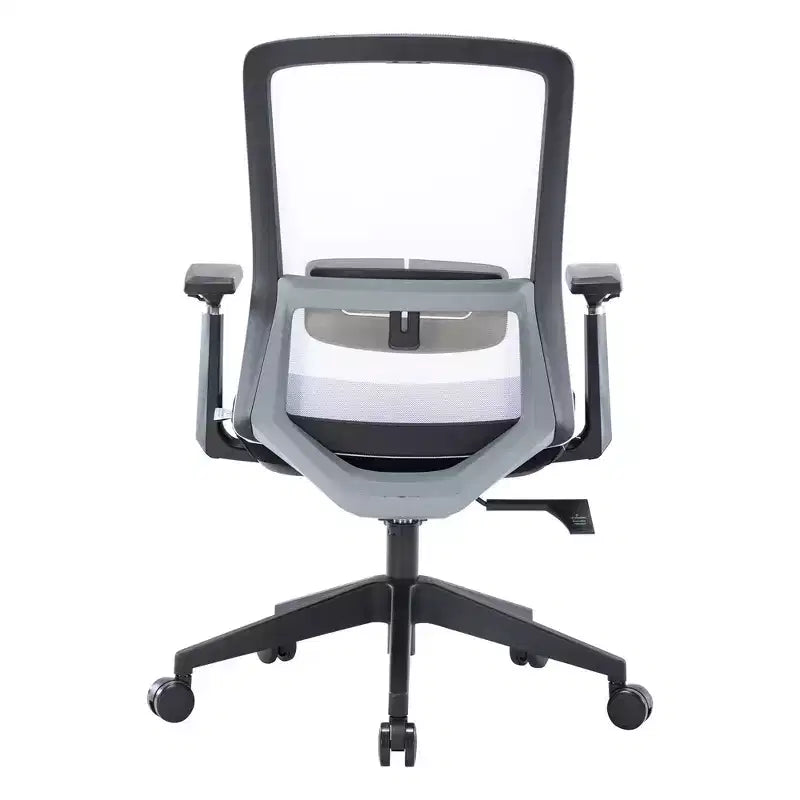 LeisureMod Ingram - Chaise de bureau ergonomique, Chaise de bureau pivotante réglable en hauteur avec support lombaire et fonction d'inclinaison, Chaise d'ordinateur confortable 8 heures pour le bureau