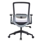 LeisureMod Ingram - Chaise de bureau ergonomique, Chaise de bureau pivotante réglable en hauteur avec support lombaire et fonction d'inclinaison, Chaise d'ordinateur confortable 8 heures pour le bureau