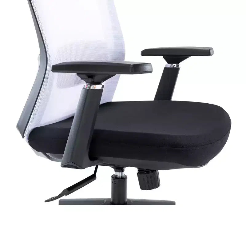 LeisureMod Ingram - Chaise de bureau ergonomique, Chaise de bureau pivotante réglable en hauteur avec support lombaire et fonction d'inclinaison, Chaise d'ordinateur confortable 8 heures pour le bureau