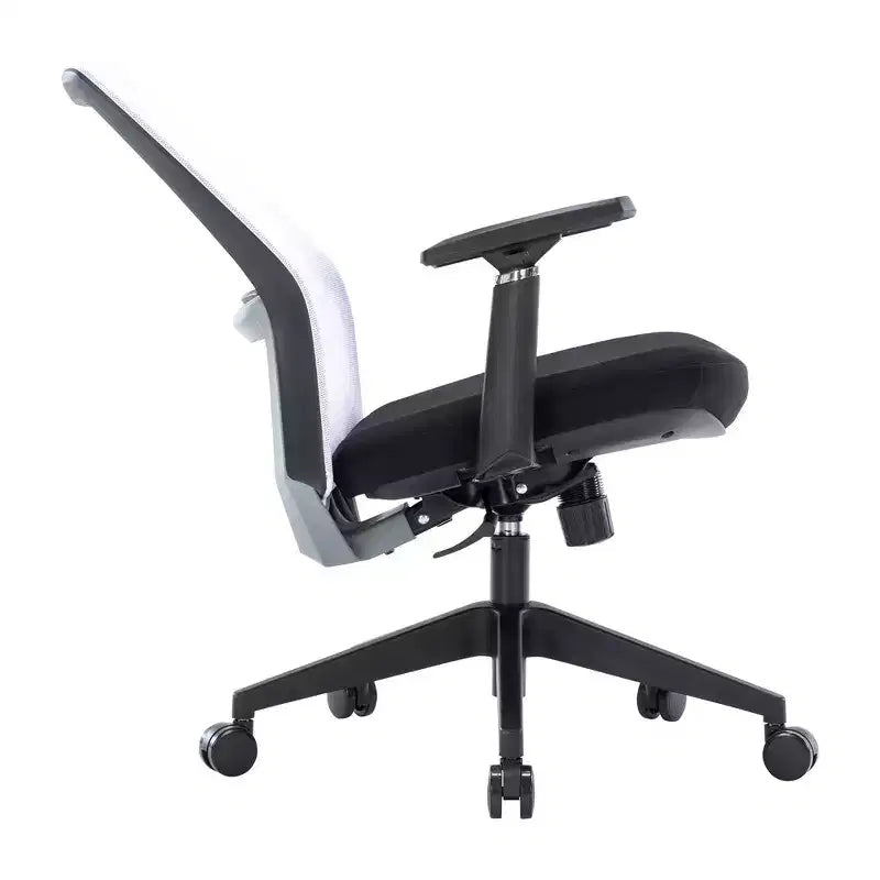 LeisureMod Ingram - Chaise de bureau ergonomique, Chaise de bureau pivotante réglable en hauteur avec support lombaire et fonction d'inclinaison, Chaise d'ordinateur confortable 8 heures pour le bureau