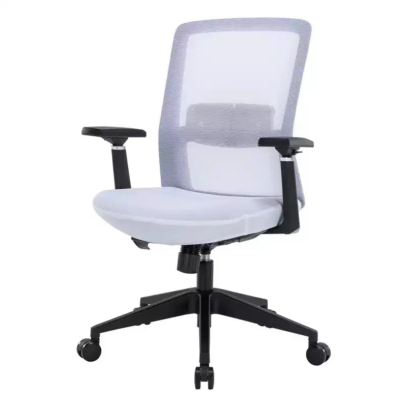 LeisureMod Ingram - Chaise de bureau ergonomique, Chaise de bureau pivotante réglable en hauteur avec support lombaire et fonction d'inclinaison, Chaise d'ordinateur confortable 8 heures pour le bureau