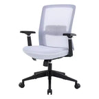 LeisureMod Ingram - Chaise de bureau ergonomique, Chaise de bureau pivotante réglable en hauteur avec support lombaire et fonction d'inclinaison, Chaise d'ordinateur confortable 8 heures pour le bureau