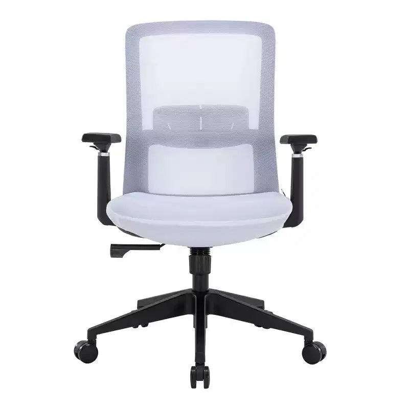 LeisureMod Ingram - Chaise de bureau ergonomique, Chaise de bureau pivotante réglable en hauteur avec support lombaire et fonction d'inclinaison, Chaise d'ordinateur confortable 8 heures pour le bureau