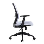 LeisureMod Ingram - Chaise de bureau ergonomique, Chaise de bureau pivotante réglable en hauteur avec support lombaire et fonction d'inclinaison, Chaise d'ordinateur confortable 8 heures pour le bureau