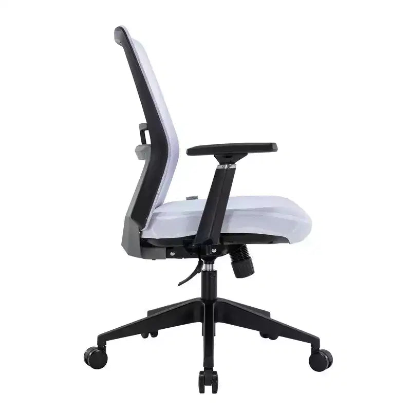 LeisureMod Ingram - Chaise de bureau ergonomique, Chaise de bureau pivotante réglable en hauteur avec support lombaire et fonction d'inclinaison, Chaise d'ordinateur confortable 8 heures pour le bureau