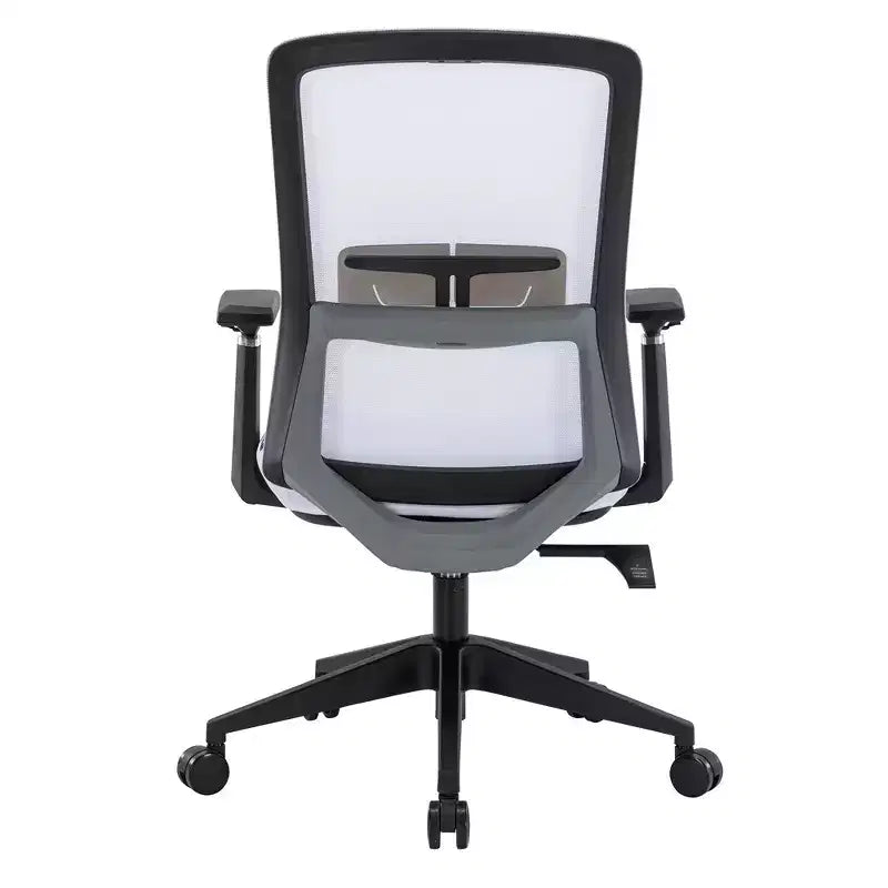LeisureMod Ingram - Chaise de bureau ergonomique, Chaise de bureau pivotante réglable en hauteur avec support lombaire et fonction d'inclinaison, Chaise d'ordinateur confortable 8 heures pour le bureau