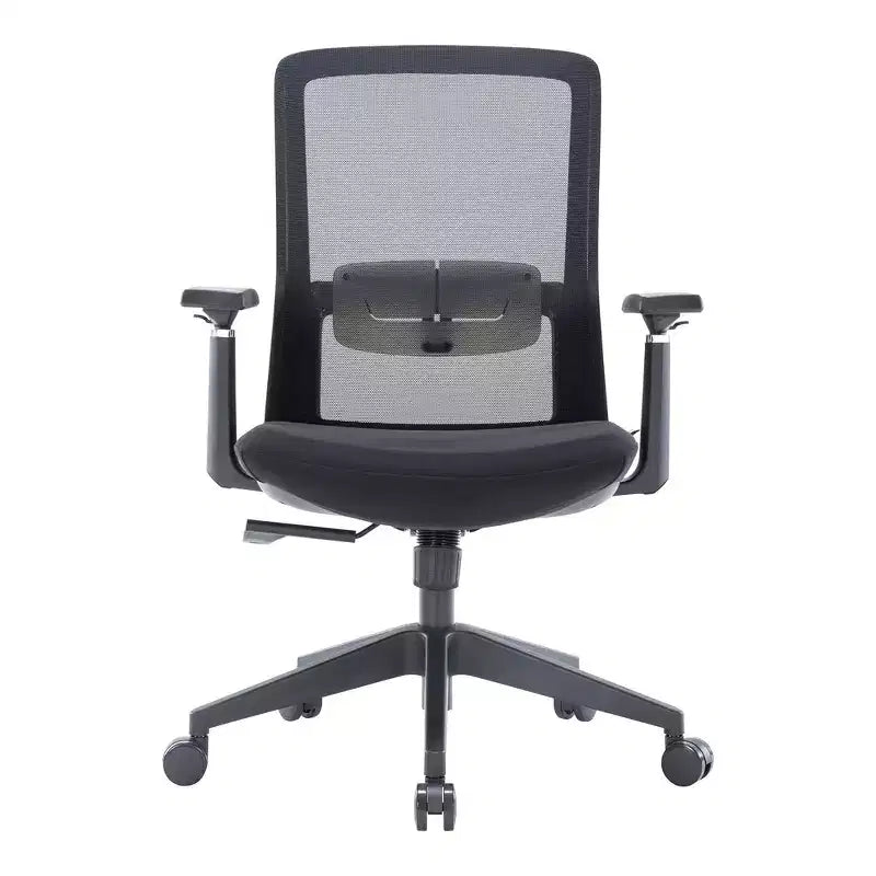 LeisureMod Ingram - Chaise de bureau ergonomique, Chaise de bureau pivotante réglable en hauteur avec support lombaire et fonction d'inclinaison, Chaise d'ordinateur confortable 8 heures pour le bureau