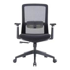LeisureMod Ingram - Chaise de bureau ergonomique, Chaise de bureau pivotante réglable en hauteur avec support lombaire et fonction d'inclinaison, Chaise d'ordinateur confortable 8 heures pour le bureau