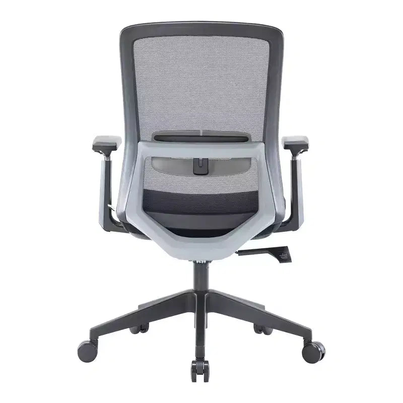 LeisureMod Ingram - Chaise de bureau ergonomique, Chaise de bureau pivotante réglable en hauteur avec support lombaire et fonction d'inclinaison, Chaise d'ordinateur confortable 8 heures pour le bureau