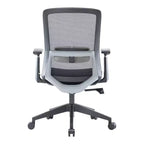 LeisureMod Ingram - Chaise de bureau ergonomique, Chaise de bureau pivotante réglable en hauteur avec support lombaire et fonction d'inclinaison, Chaise d'ordinateur confortable 8 heures pour le bureau