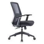 LeisureMod Ingram - Chaise de bureau ergonomique, Chaise de bureau pivotante réglable en hauteur avec support lombaire et fonction d'inclinaison, Chaise d'ordinateur confortable 8 heures pour le bureau