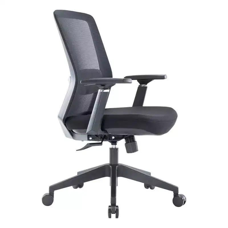 LeisureMod Ingram - Chaise de bureau ergonomique, Chaise de bureau pivotante réglable en hauteur avec support lombaire et fonction d'inclinaison, Chaise d'ordinateur confortable 8 heures pour le bureau