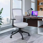 LeisureMod Ingram - Chaise de bureau ergonomique, Chaise de bureau pivotante réglable en hauteur avec support lombaire et fonction d'inclinaison, Chaise d'ordinateur confortable 8 heures pour le bureau