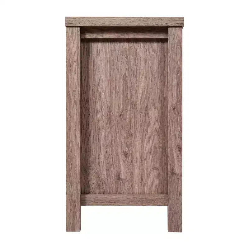 Buffet/Bahut de Rangement en Bois Manufacturé Emma et Oliver pour Cuisine/Salle à Manger avec Étagère Ouverte, 2 Tiroirs et 2 Portes en Verre Trempé