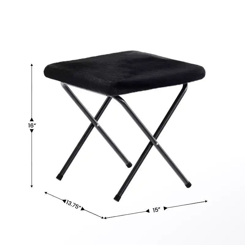 Fauteuil lune pliable et ottoman surdimensionnés Emma et Oliver pour dortoir, chambre à coucher