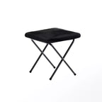 Fauteuil lune pliable et ottoman surdimensionnés Emma et Oliver pour dortoir, chambre à coucher