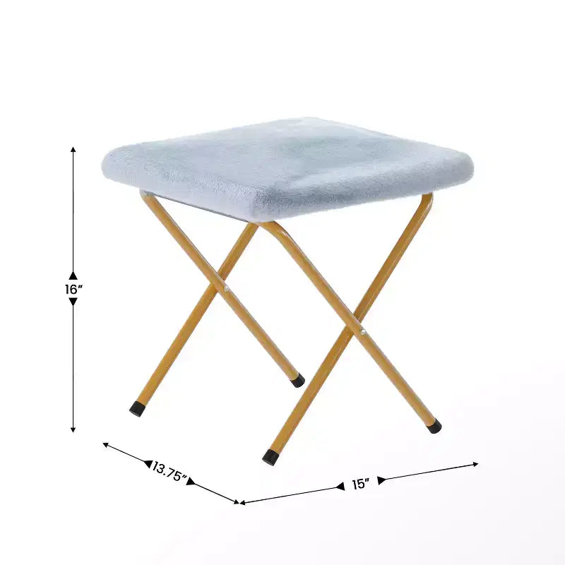 Fauteuil lune pliable et ottoman surdimensionnés Emma et Oliver pour dortoir, chambre à coucher
