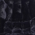 Fauteuil lune pliable et ottoman surdimensionnés Emma et Oliver pour dortoir, chambre à coucher