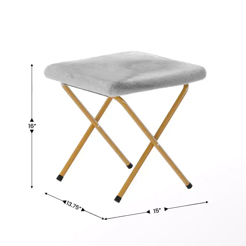 Fauteuil lune pliable et ottoman surdimensionnés Emma et Oliver pour dortoir, chambre à coucher