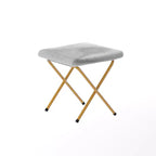 Fauteuil lune pliable et ottoman surdimensionnés Emma et Oliver pour dortoir, chambre à coucher
