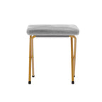 Fauteuil lune pliable et ottoman surdimensionnés Emma et Oliver pour dortoir, chambre à coucher
