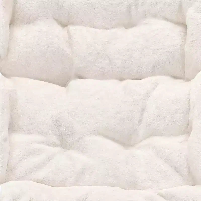 Fauteuil lune pliable et ottoman surdimensionnés Emma et Oliver pour dortoir, chambre à coucher