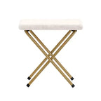 Fauteuil lune pliable et ottoman surdimensionnés Emma et Oliver pour dortoir, chambre à coucher