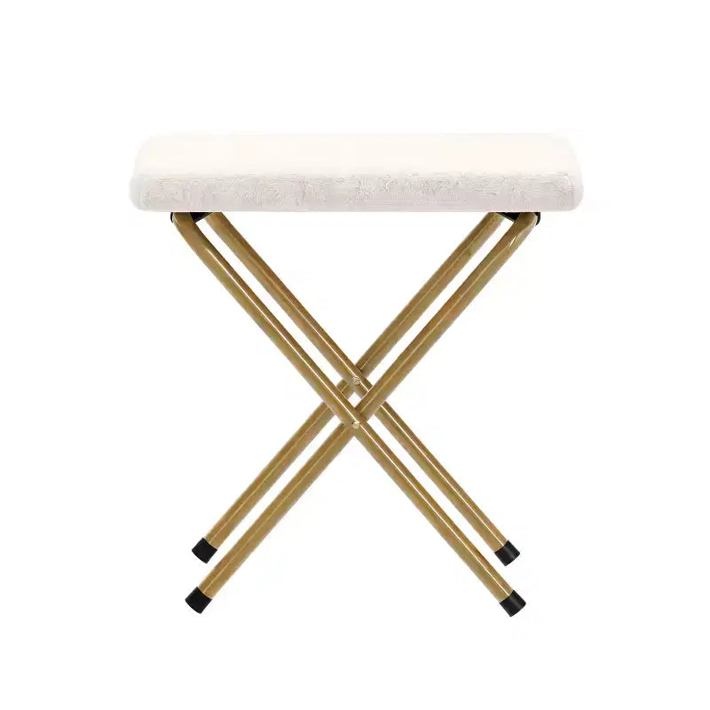 Fauteuil lune pliable et ottoman surdimensionnés Emma et Oliver pour dortoir, chambre à coucher