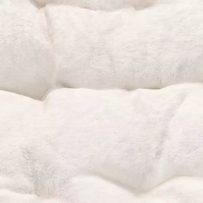 Fauteuil lune pliable et ottoman surdimensionnés Emma et Oliver pour dortoir, chambre à coucher