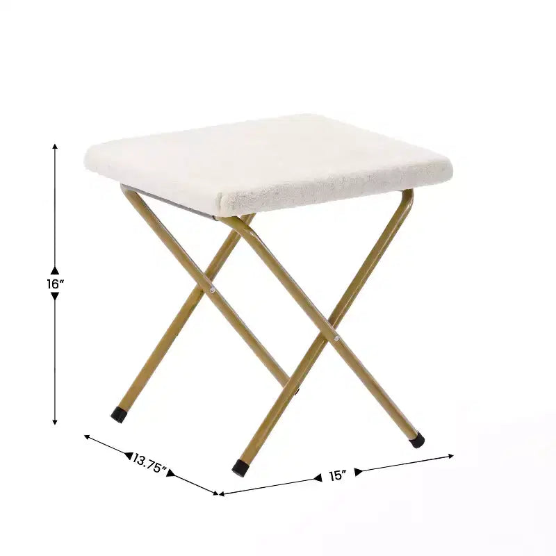 Fauteuil lune pliable et ottoman surdimensionnés Emma et Oliver pour dortoir, chambre à coucher