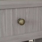 Buffet à 3 tiroirs Famapy Gris Moire de 155,4 cm de large avec design moderne, meuble de rangement, armoire de rangement