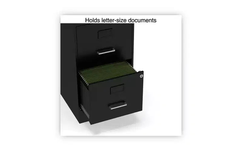 Classeur vertical Alera Soho, 2 tiroirs : Classeur/Classeur, Lettre, Noir, 14 x 18 x 24,1