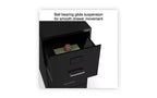 Classeur vertical Alera Soho, 2 tiroirs : Classeur/Classeur, Lettre, Noir, 14 x 18 x 24,1