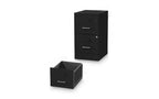 Classeur vertical Alera Soho, 2 tiroirs : Classeur/Classeur, Lettre, Noir, 14 x 18 x 24,1