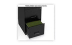 Classeur vertical Alera Soho, 3 tiroirs : Classeur/Classeur/Classeur, format Lettre, noir, 14 x 18 x 34,9