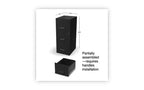 Classeur vertical Alera Soho, 3 tiroirs : Classeur/Classeur/Classeur, format Lettre, noir, 14 x 18 x 34,9