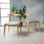 Chaises de salle à manger modernes du milieu du siècle Francie (lot de 2) par Christopher Knight Home - 20,50 L x 20,25 P x 29,75 H