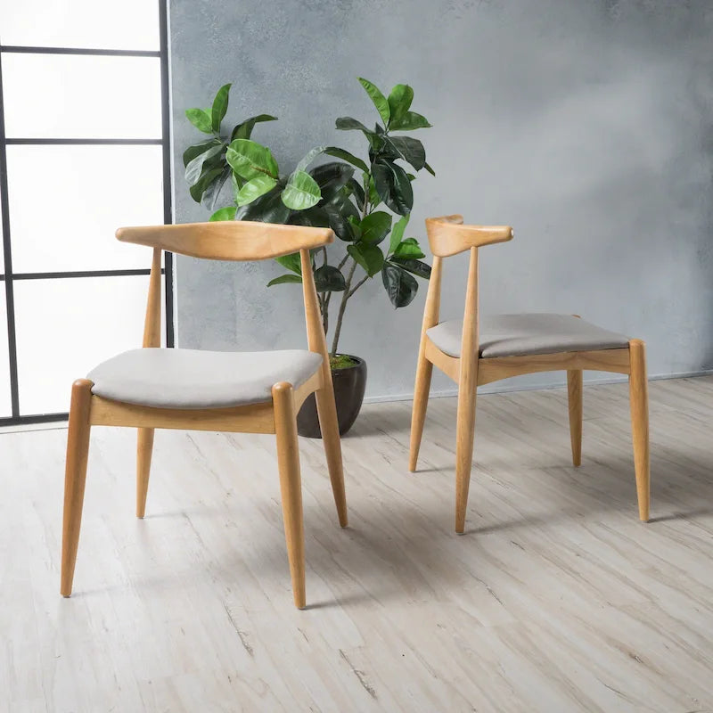 Chaises de salle à manger modernes du milieu du siècle Francie (lot de 2) par Christopher Knight Home - 20,50 L x 20,25 P x 29,75 H