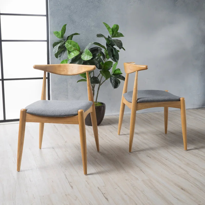 Chaises de salle à manger modernes du milieu du siècle Francie (lot de 2) par Christopher Knight Home - 20,50 L x 20,25 P x 29,75 H