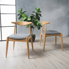 Chaises de salle à manger modernes du milieu du siècle Francie (lot de 2) par Christopher Knight Home - 20,50 L x 20,25 P x 29,75 H