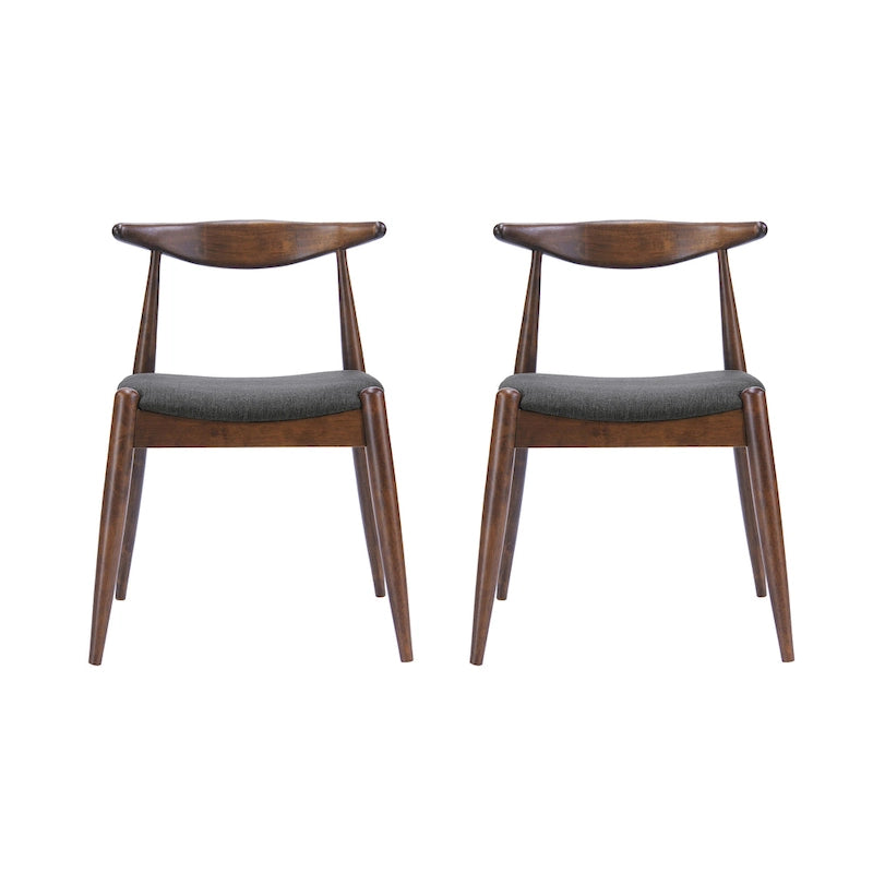 Chaises de salle à manger modernes du milieu du siècle Francie (lot de 2) par Christopher Knight Home - 20,50 L x 20,25 P x 29,75 H
