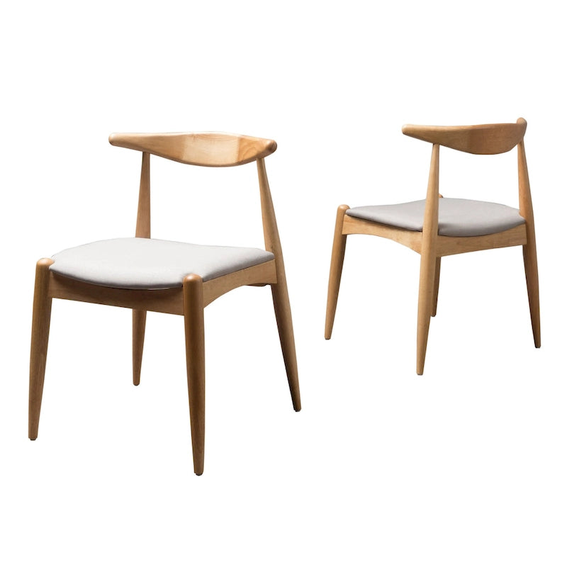 Chaises de salle à manger modernes du milieu du siècle Francie (lot de 2) par Christopher Knight Home - 20,50 L x 20,25 P x 29,75 H