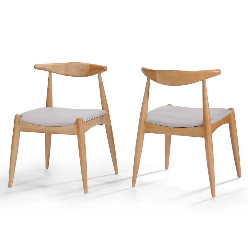 Chaises de salle à manger modernes du milieu du siècle Francie (lot de 2) par Christopher Knight Home - 20,50 L x 20,25 P x 29,75 H
