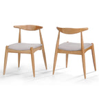 Chaises de salle à manger modernes du milieu du siècle Francie (lot de 2) par Christopher Knight Home - 20,50 L x 20,25 P x 29,75 H