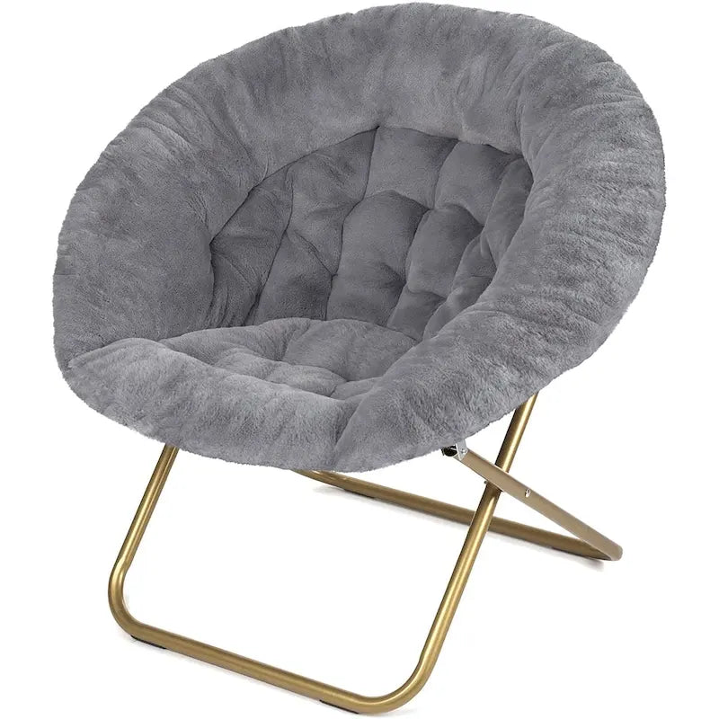 Fauteuil soucoupe Milliard Cozy X-Large en fausse fourrure