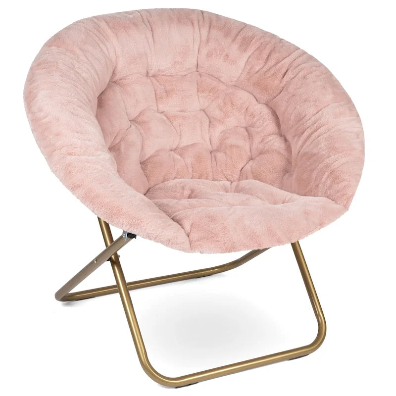 Fauteuil soucoupe Milliard Cozy X-Large en fausse fourrure