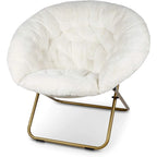 Fauteuil soucoupe Milliard Cozy X-Large en fausse fourrure