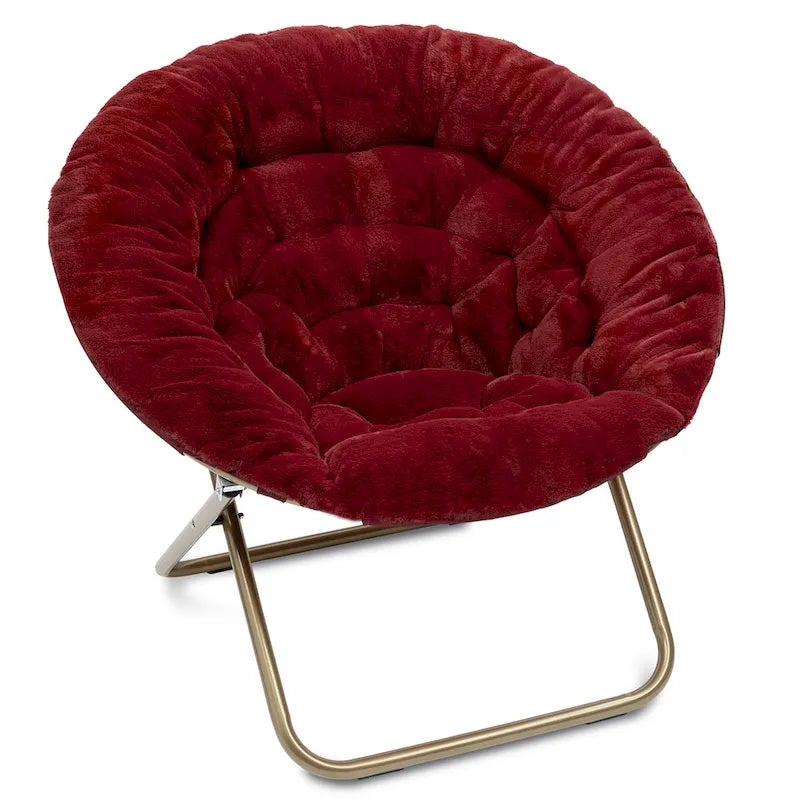 Fauteuil soucoupe Milliard Cozy X-Large en fausse fourrure