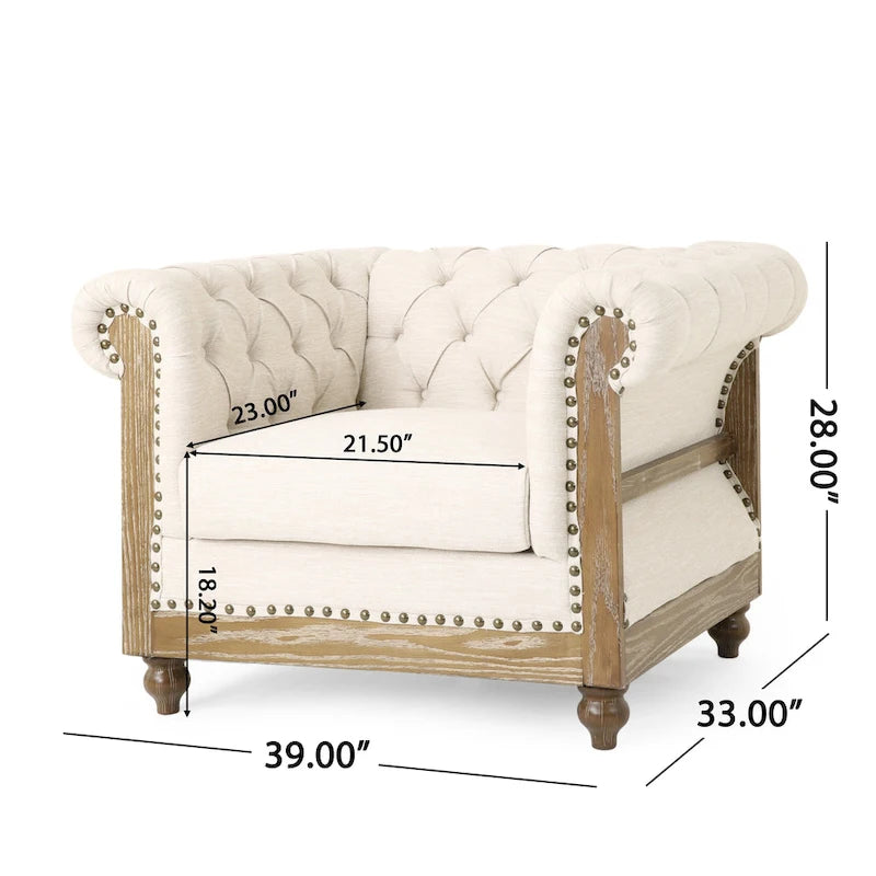 Fauteuils en tissu Voll (ensemble de 2) par Christopher Knight Home